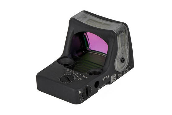 Trijicon Type 2 RMR with Adjustable 7 MOA amber reticle features easy to use side mounted controls and an sniper grey finish